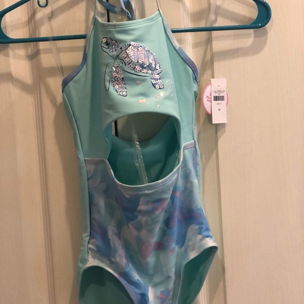 Sea turtle sequence bathing suit
